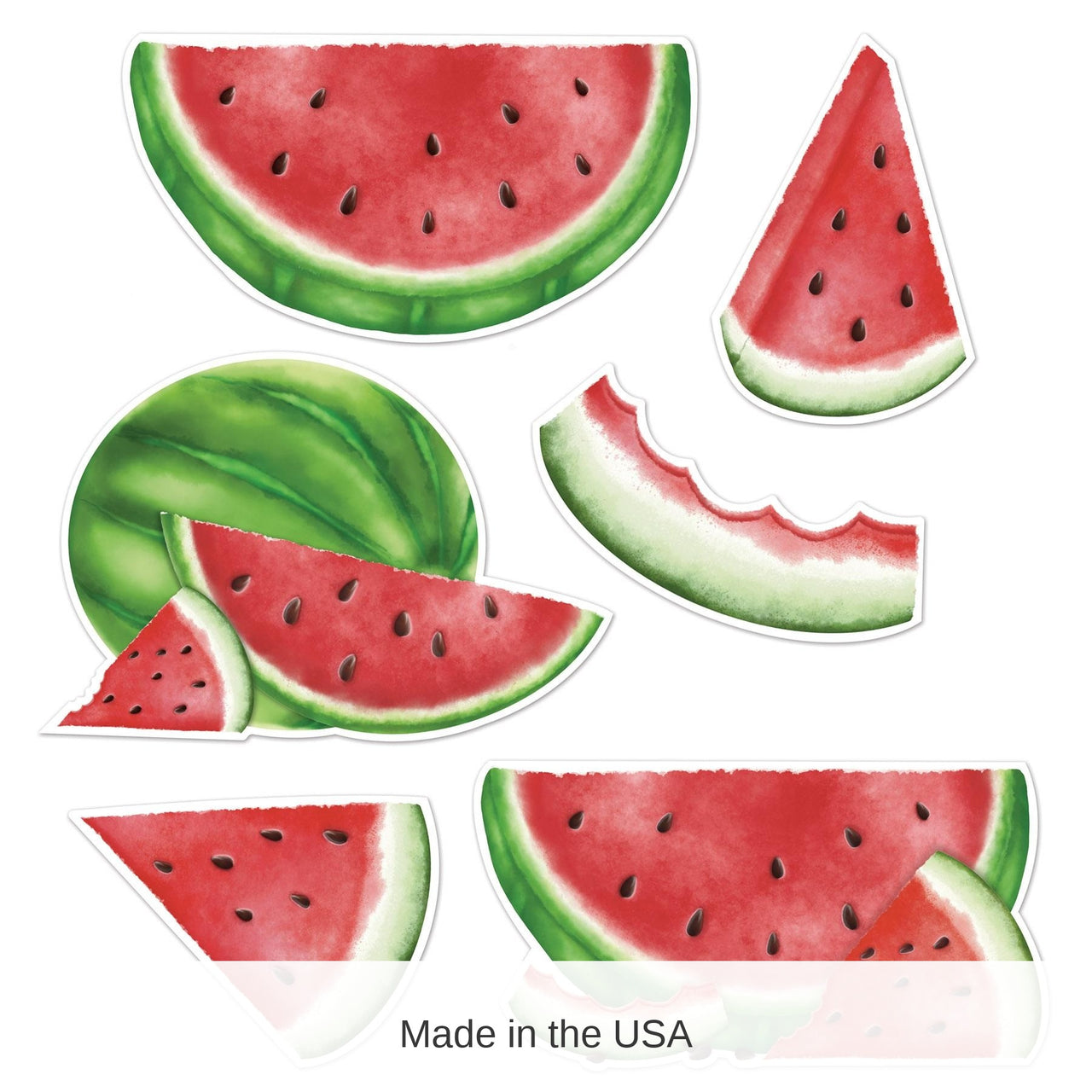 72 Pack Bulk Watermelon Party Cutouts