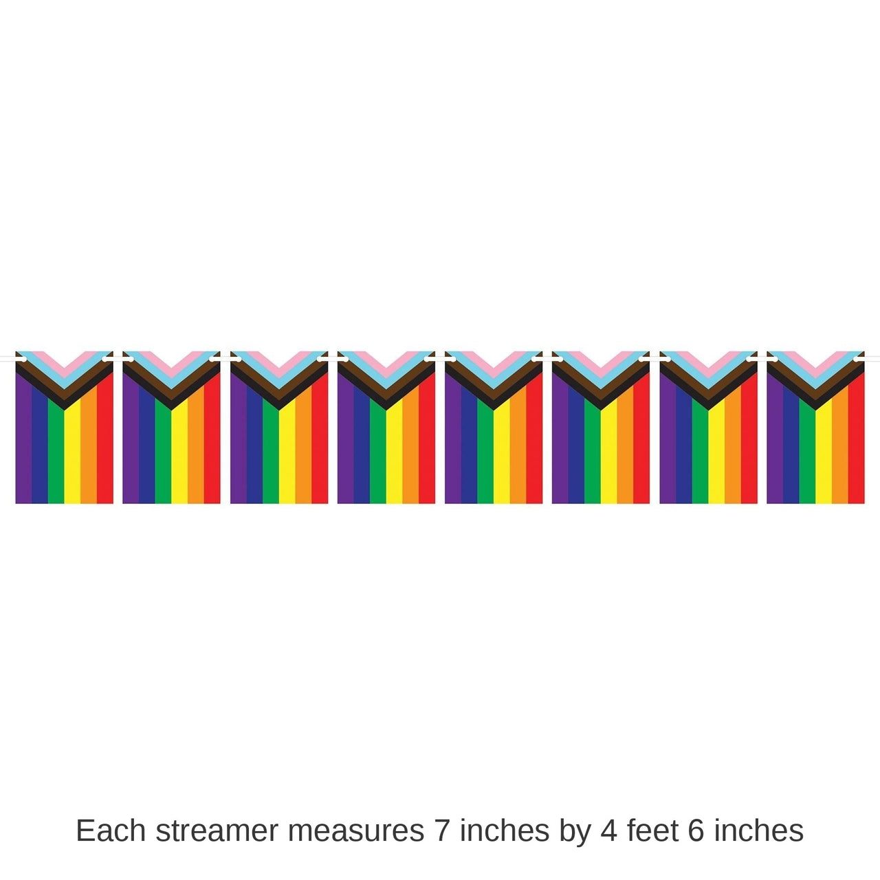 12 Pack Bulk Pride Flag Pennant Party Streamer