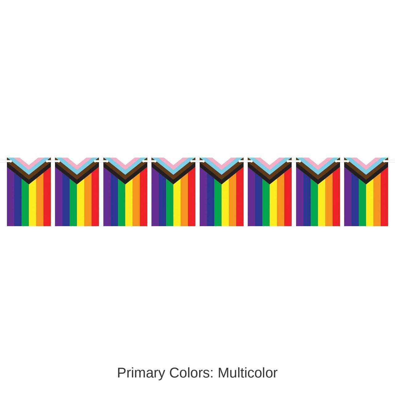 12 Pack Bulk Pride Flag Pennant Party Streamer