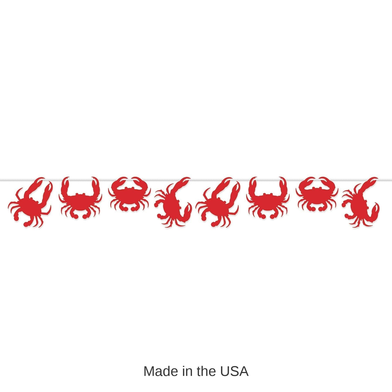 12 Pack Bulk Luau Party Crab Streamer