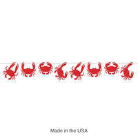 12 Pack Bulk Luau Party Crab Streamer