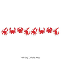 12 Pack Bulk Luau Party Crab Streamer