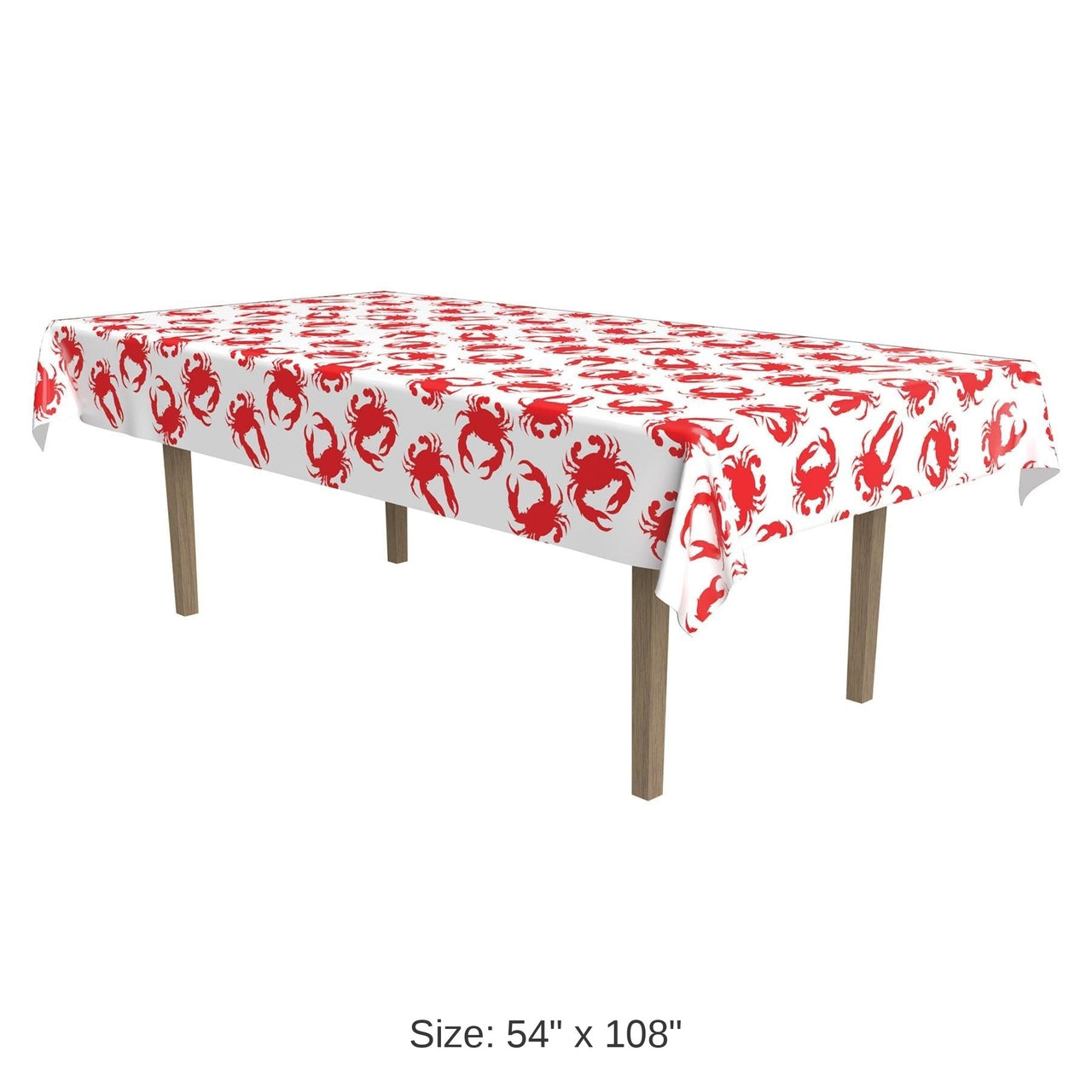 12 Pack Bulk Luau Party Crab Tablecover