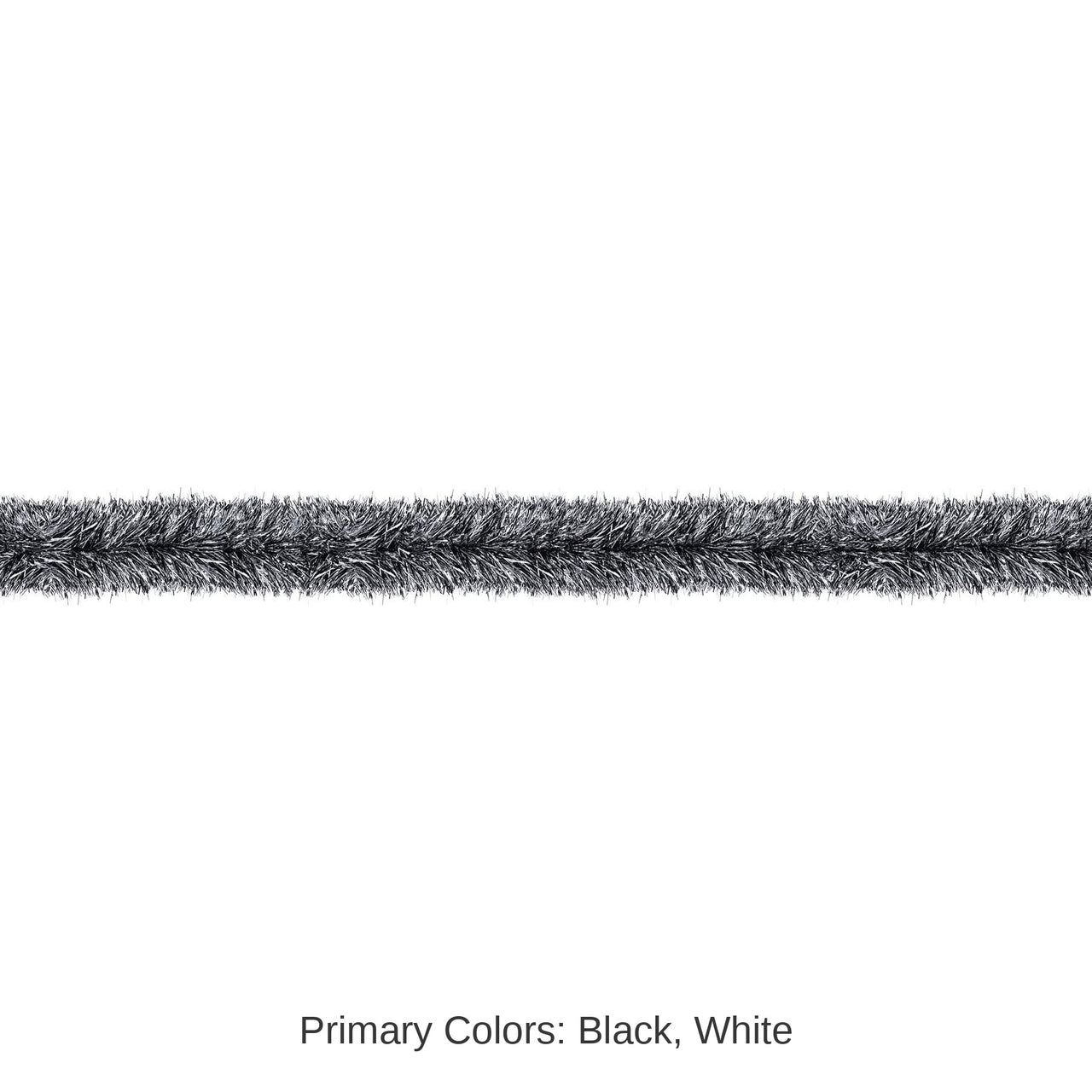 6 Pack Bulk Metallic Party Tinsel Garland- Black