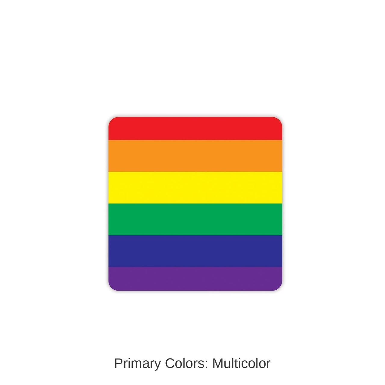 96 Pack Bulk Rainbow Party Coasters