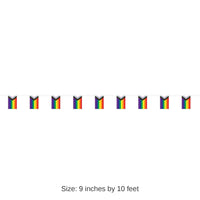 12 Pack Bulk Pride Flag Pennant Party Banner