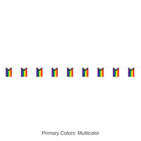 12 Pack Bulk Pride Flag Pennant Party Banner