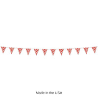 12 Pack Bulk Luau Party Crab Pennant Banner