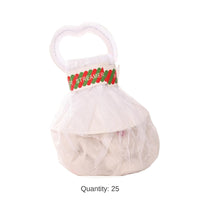 25 Pack Bulk Handheld White Party Streamer Bundles