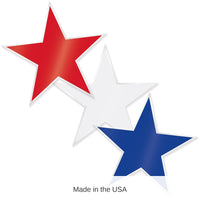 36 Pack Bulk Plastic Star Cutout Decorations
