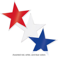 36 Pack Bulk Plastic Star Cutout Decorations