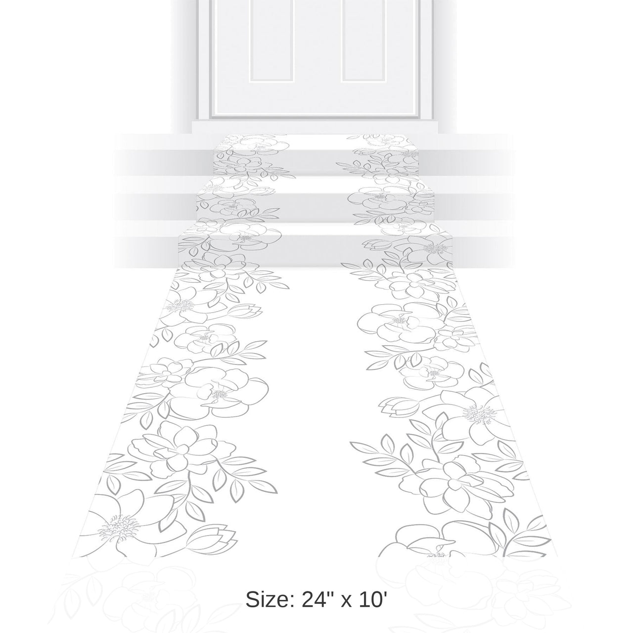 6 Pack Bulk Wedding Floral Runner