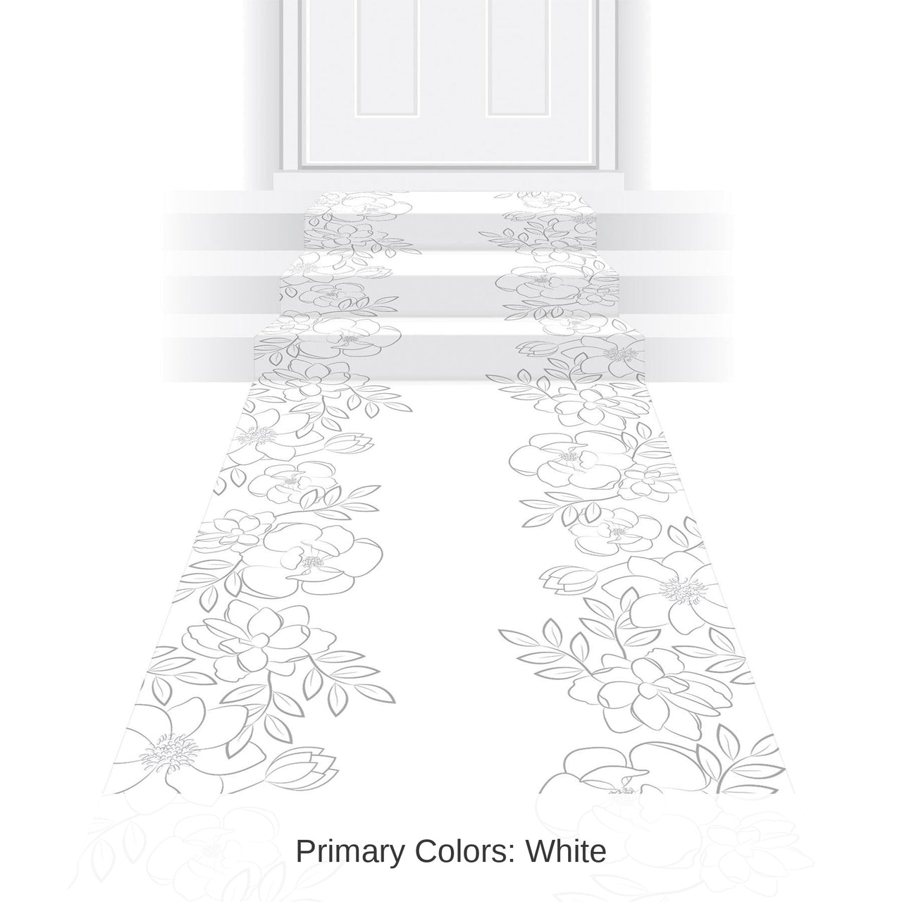 6 Pack Bulk Wedding Floral Runner