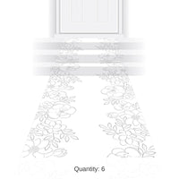 6 Pack Bulk Wedding Floral Runner