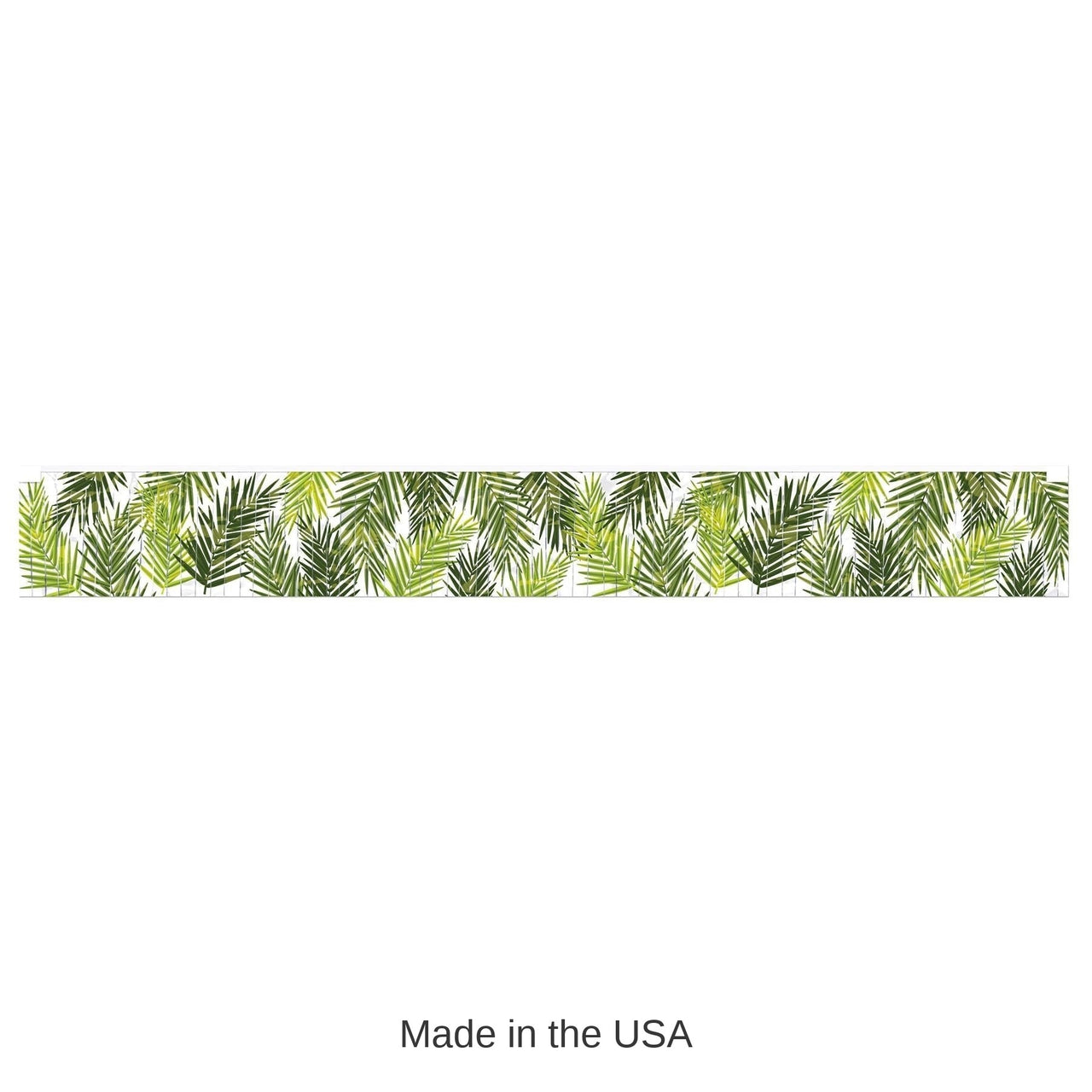 12 Pack Bulk Luau Party Metallic Palm Leaf Fringe Banner