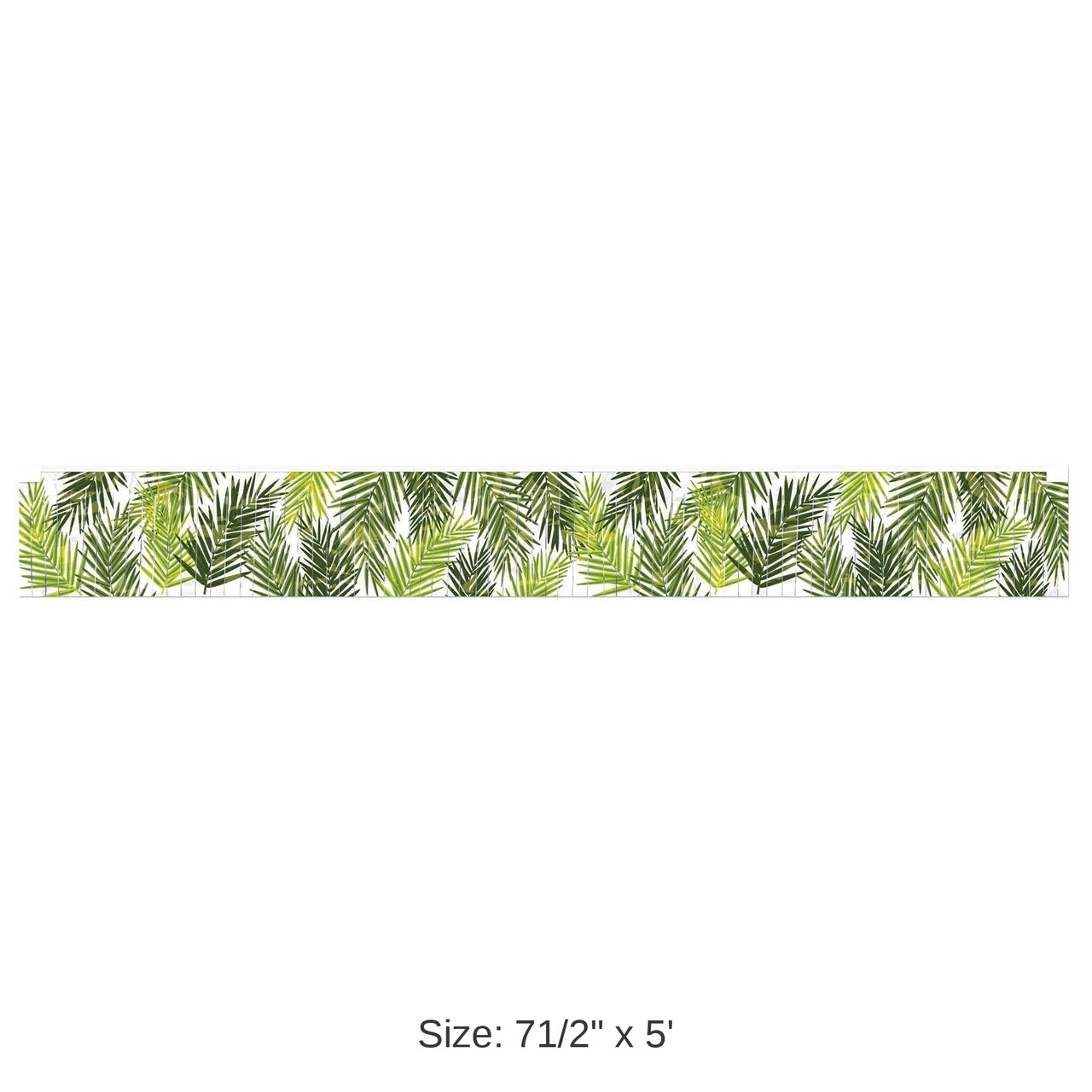 12 Pack Bulk Luau Party Metallic Palm Leaf Fringe Banner
