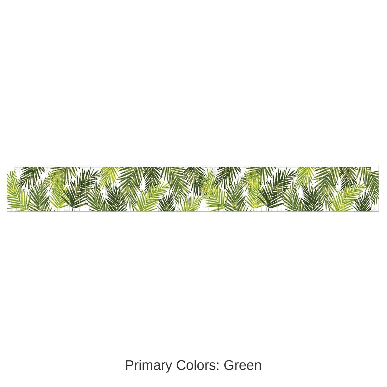 12 Pack Bulk Luau Party Metallic Palm Leaf Fringe Banner