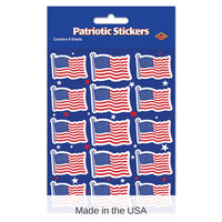 12 Packs Bulk U S Flag Party Stickers 4/Pack