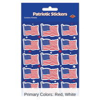 12 Packs Bulk U S Flag Party Stickers 4/Pack