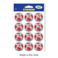 12 Pack Bulk Soccer Party Stickers - England 2 Sheets/Pack