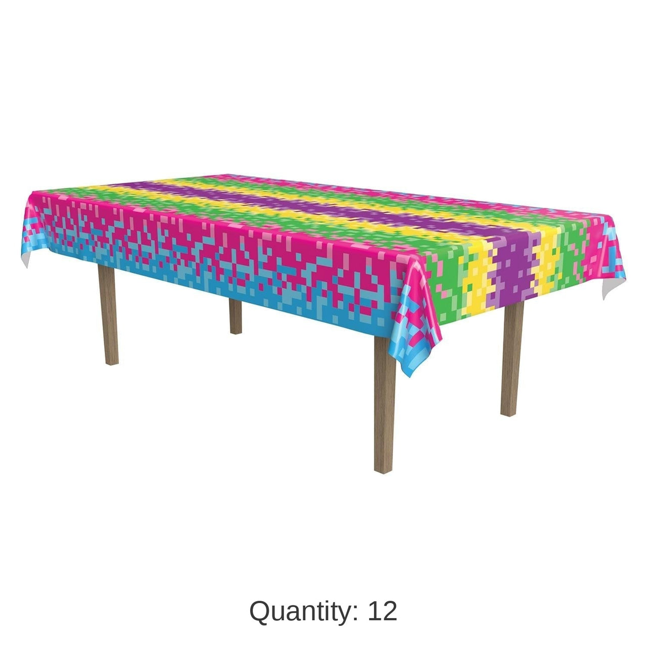 12 Pack Bulk 8-Bit Party Tablecover