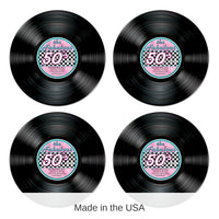 48 Pack Bulk Record Party Cutouts