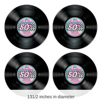 48 Pack Bulk Record Party Cutouts