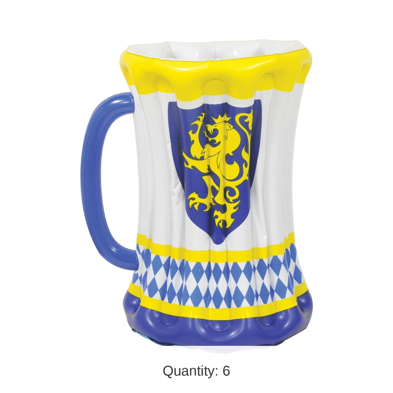 6 Pack Bulk Oktoberfest Inflatable Beer Stein Cooler