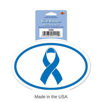 12 Pack Bulk Blue Ribbon Party Peel 'N Place Clings
