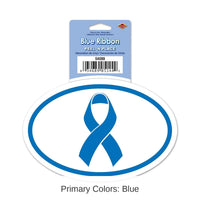 12 Pack Bulk Blue Ribbon Party Peel 'N Place Clings