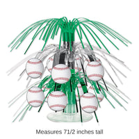 12 Pack Bulk Baseball Mini Party Cascade Centerpiece