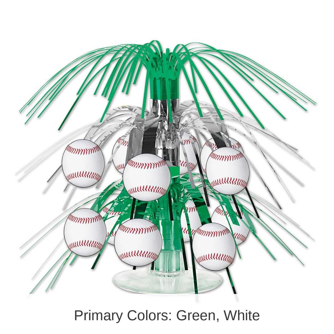 12 Pack Bulk Baseball Mini Party Cascade Centerpiece