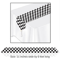12 Pack Bulk Printed Checkered Paper Party Table Runner