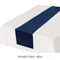Bulk 12 Pack Bulk Navy Sequined Party Table Runner