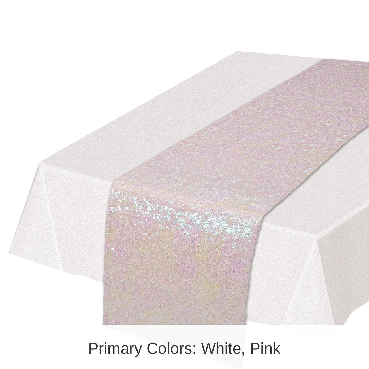 Bulk 12 Pack Bulk Opalescent Sequined Party Table Runner