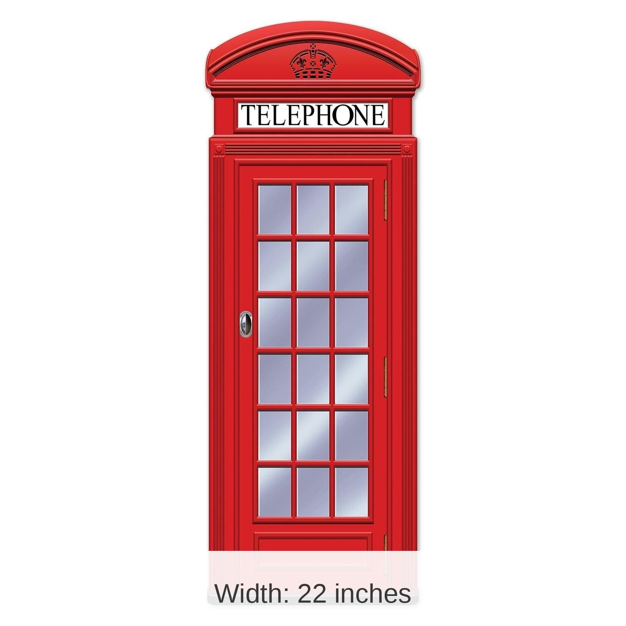 12 Pack Bulk Jointed Phone Box Wall Party Decoration