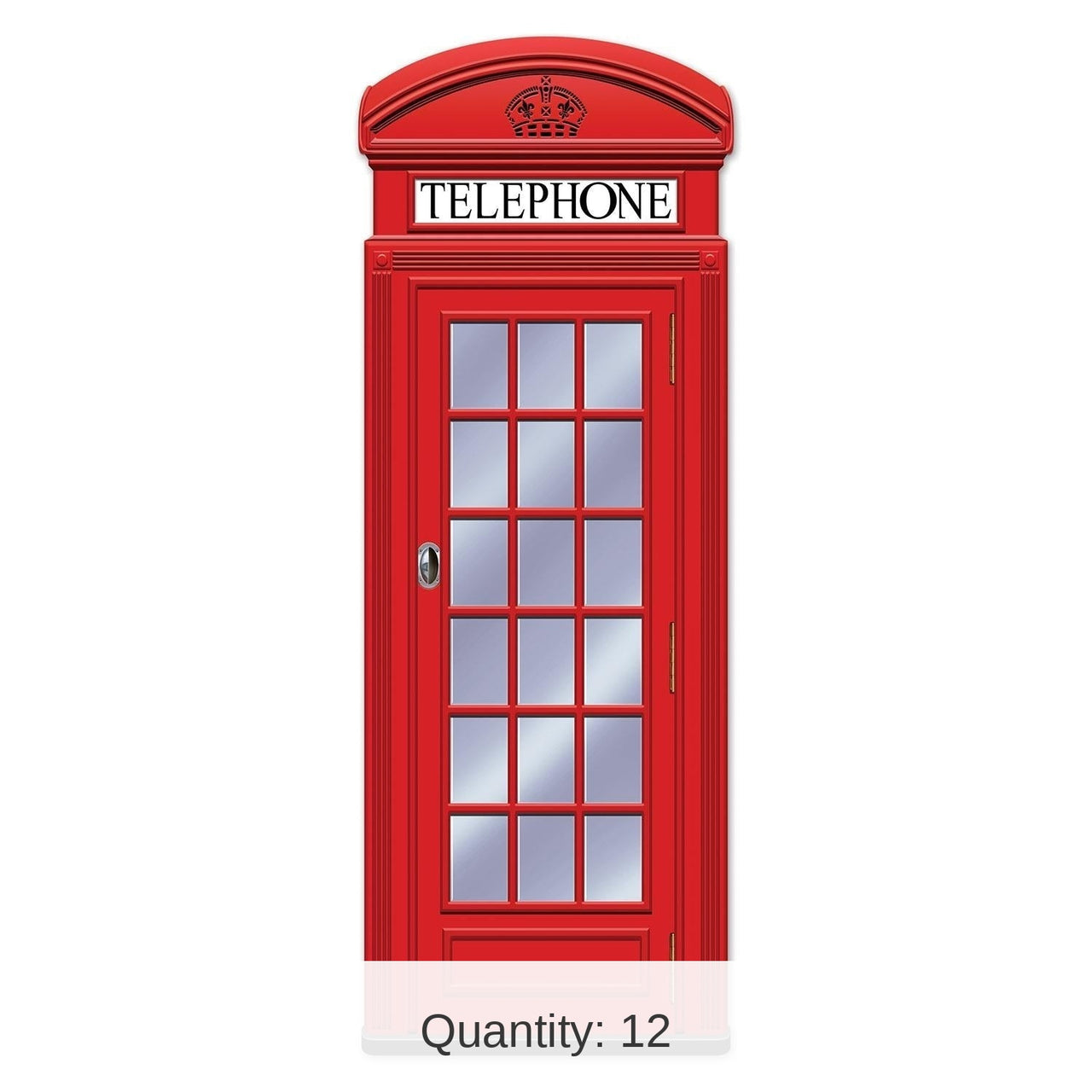 12 Pack Bulk Jointed Phone Box Wall Party Decoration