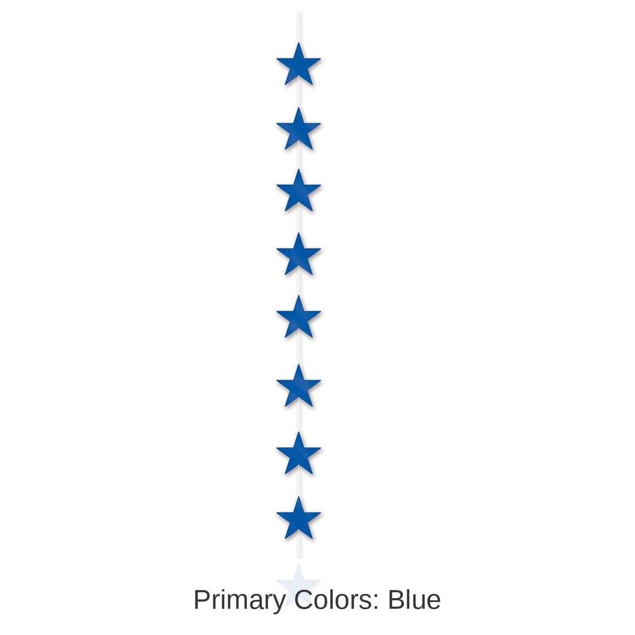 12 Piece Bulk Star Party Stringer - blue
