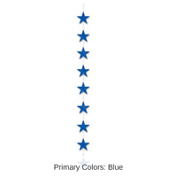 12 Piece Bulk Star Party Stringer - blue