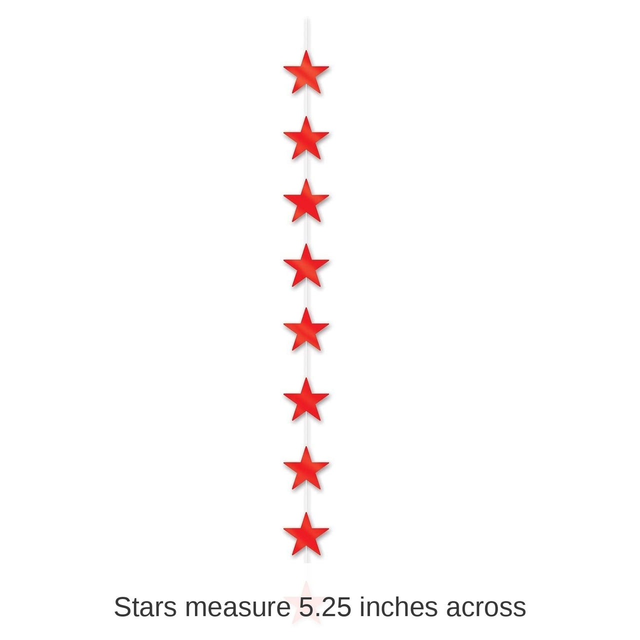 12 Piece Bulk Star Party Stringer - red