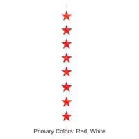 12 Piece Bulk Star Party Stringer - red
