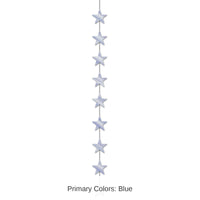 12 Piece Bulk Star Party Stringer - silver