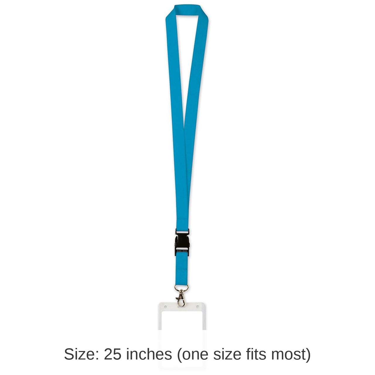 12 Pack Bulk Lanyard with Card Holder - blue