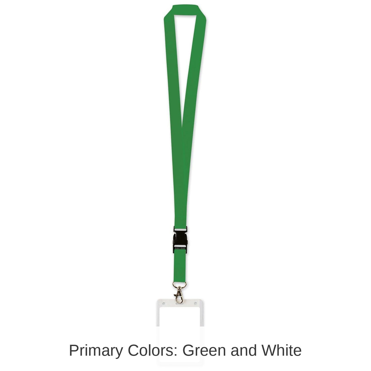 12 Pack Bulk Lanyard with Card Holder - green