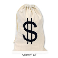 12 Pack Bulk Big $ Bag Party Decoration