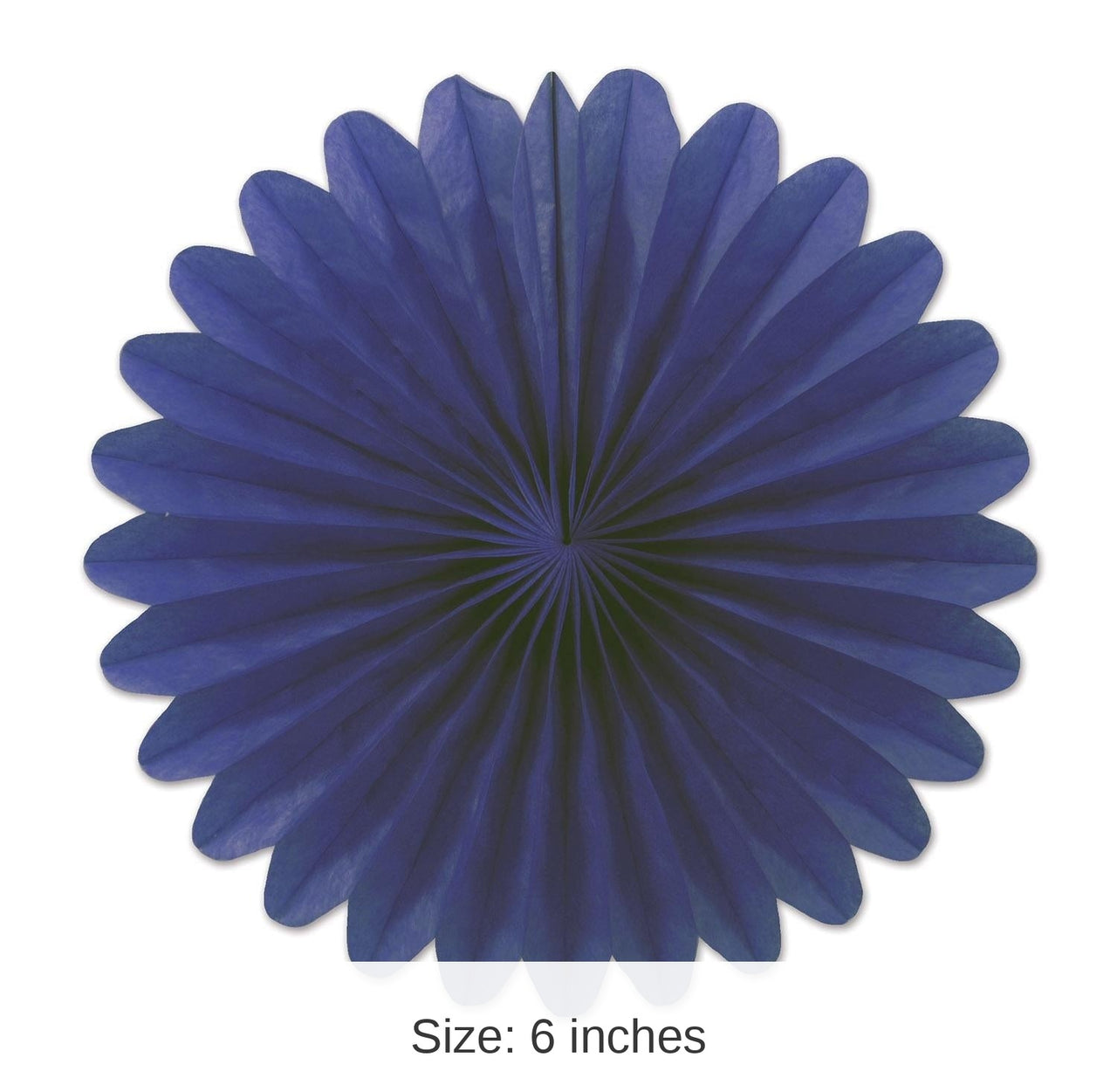 72 Piece Bulk Mini Tissue Party Fans blue