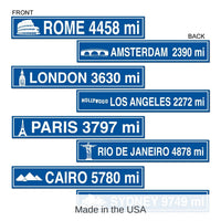 48 Pack Bulk Travel Street Sign Party Cutouts