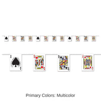 12 Pack Bulk Playing Card Pennant Party Banner