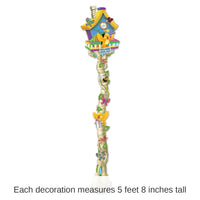12 Pack Bulk Jointed Spring Birdhouse Party Decoration
