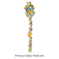 12 Pack Bulk Jointed Spring Birdhouse Party Decoration